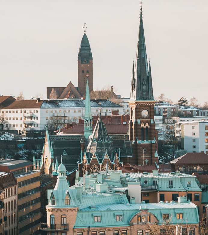 view over Linnestan Göteborg